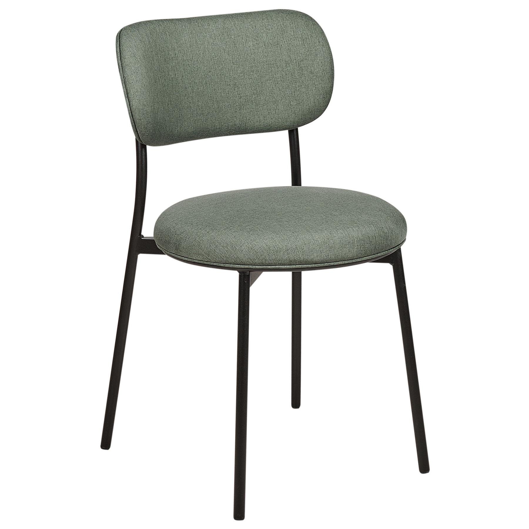 Beliani - CASEY - Eetkamerstoelen set van 2 - Groen - Polyester