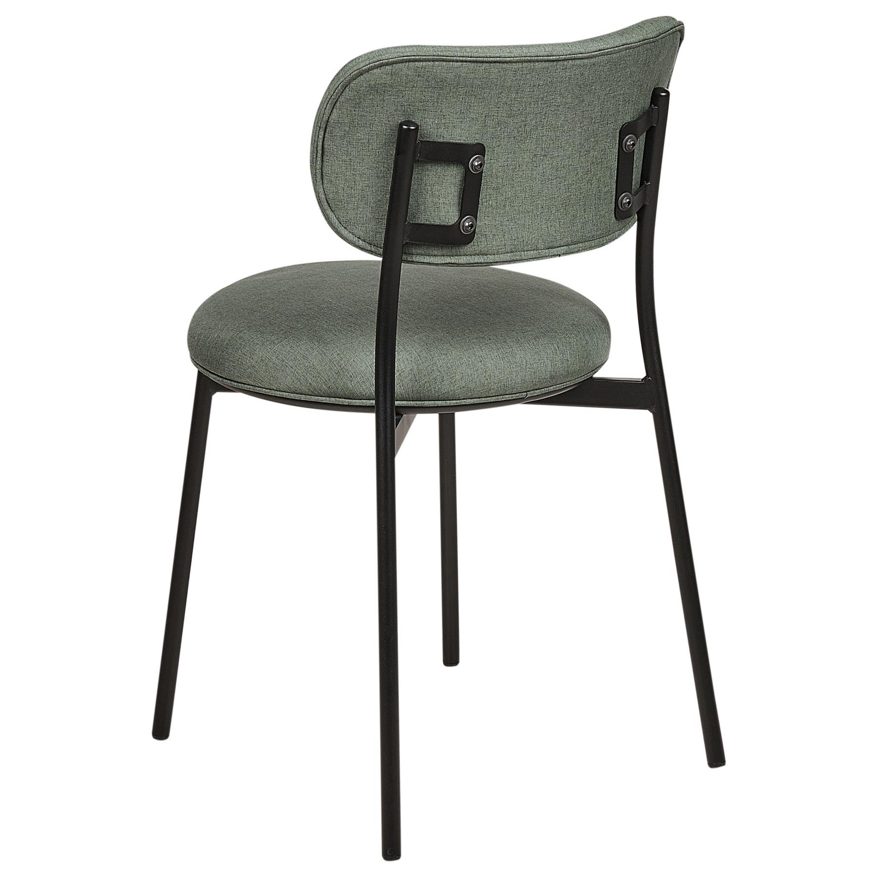 Beliani - CASEY - Eetkamerstoelen set van 2 - Groen - Polyester