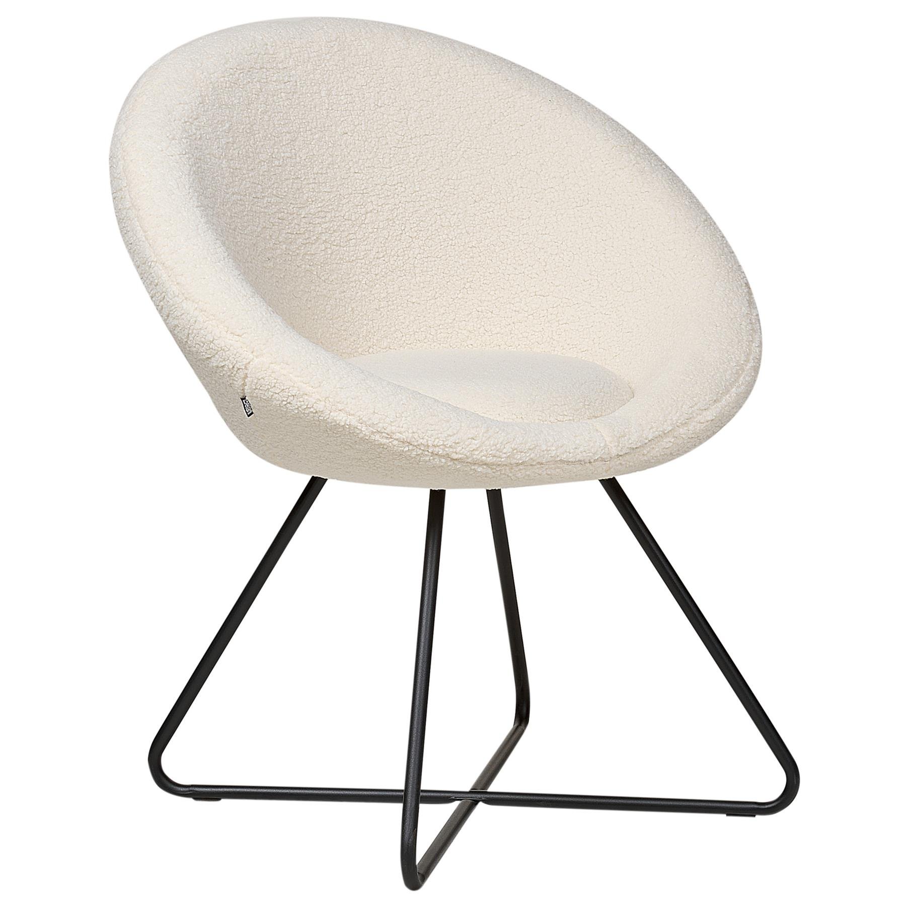 Beliani - FLOBY II - Fauteuil - Crème - Bouclé