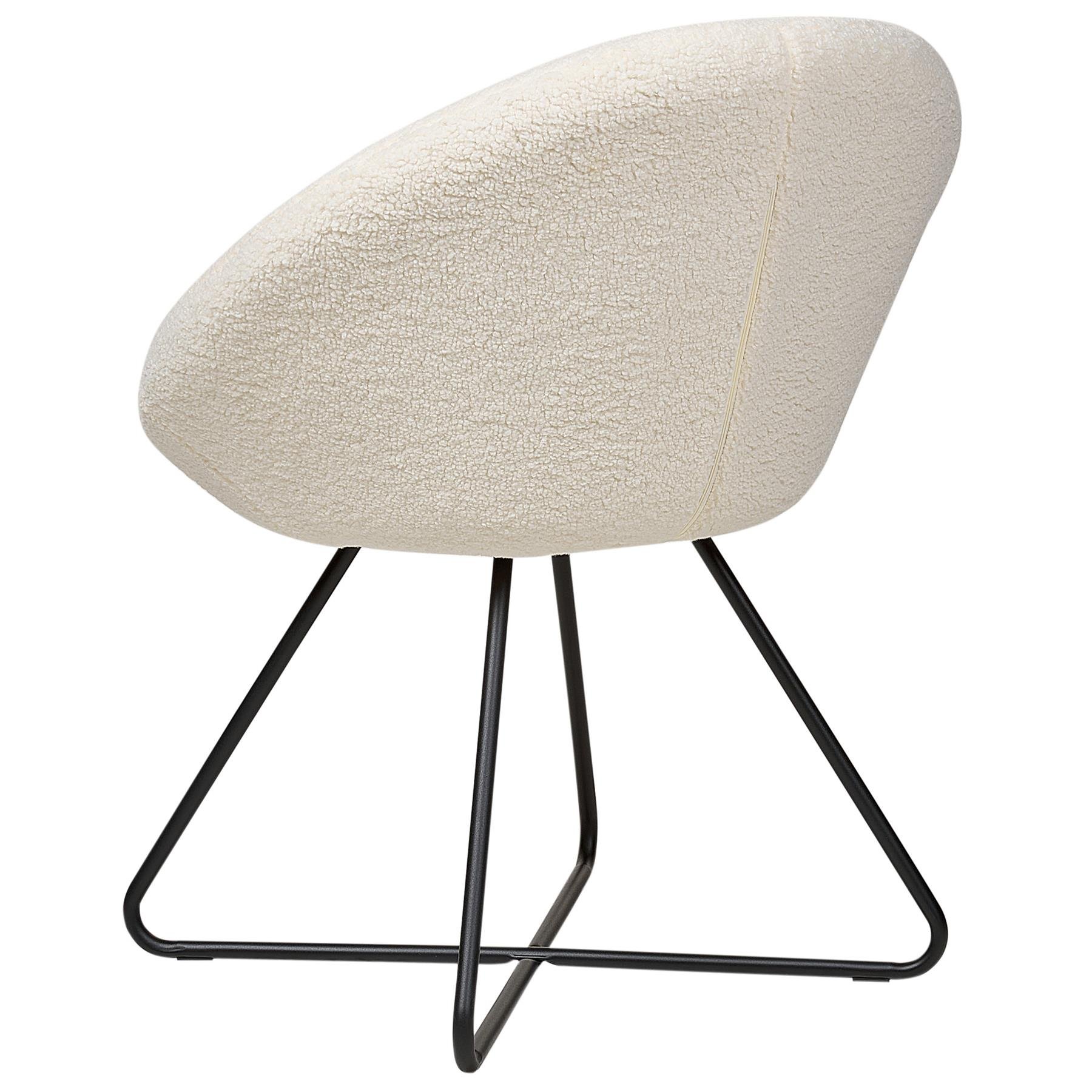 Beliani - FLOBY II - Fauteuil - Crème - Bouclé