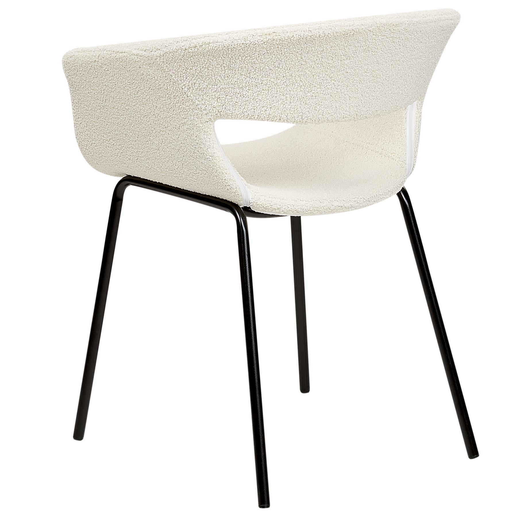 Beliani - ELMA - Eetkamerstoelen set van 2 - Gebroken wit - Polyester