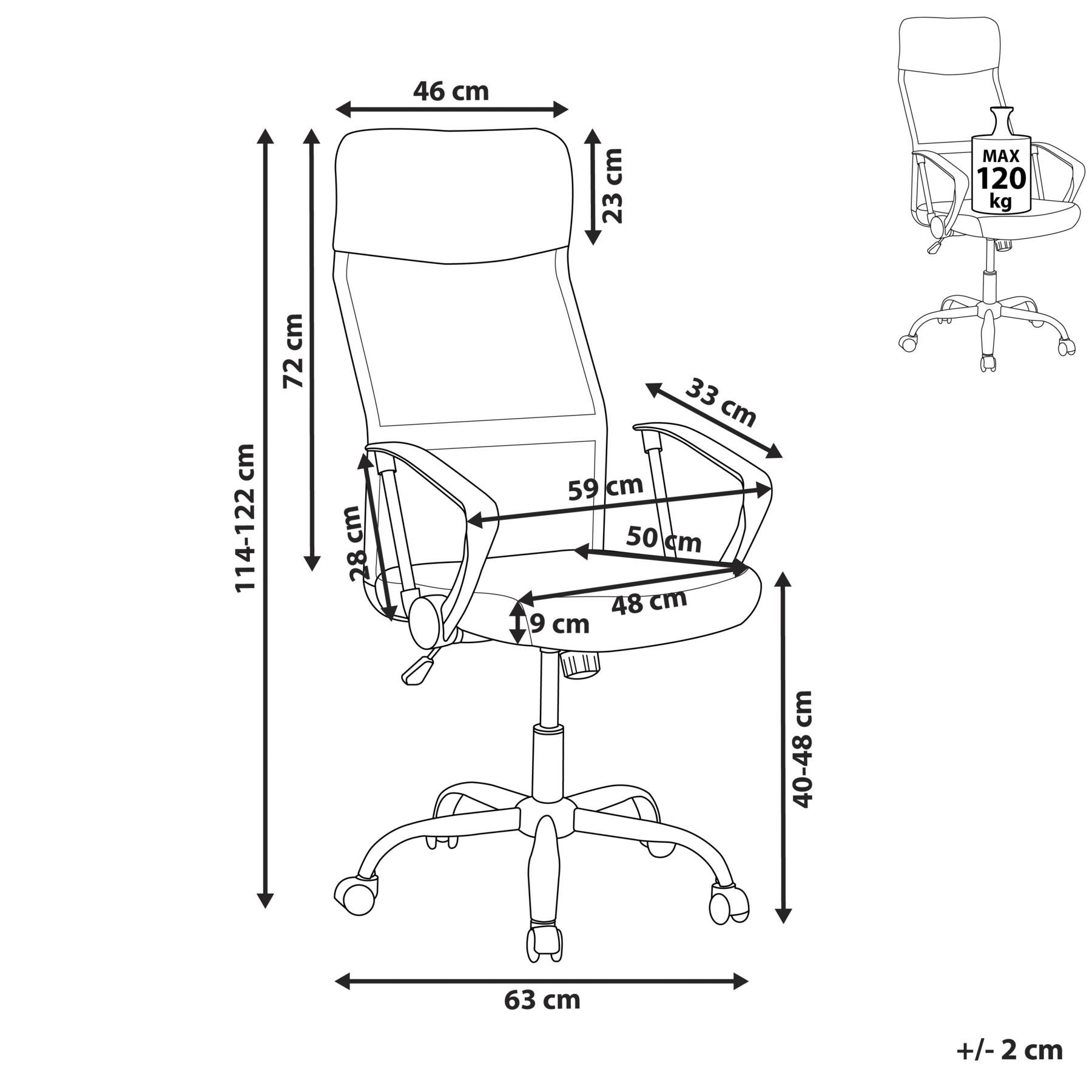 Beliani - DESIGN - Bureaustoel - Beige - Mesh