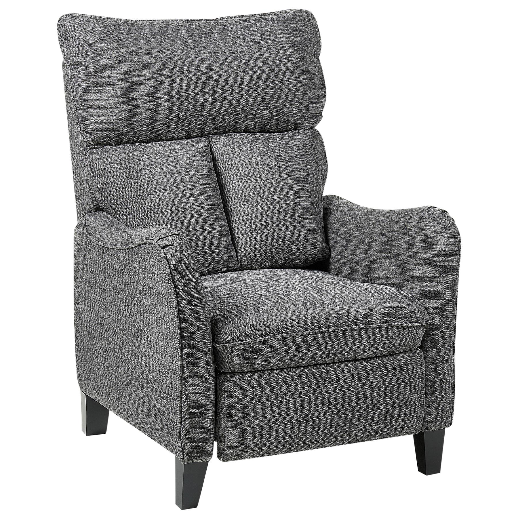 Beliani - ROYSTON - Fauteuil - Grijs - Stof