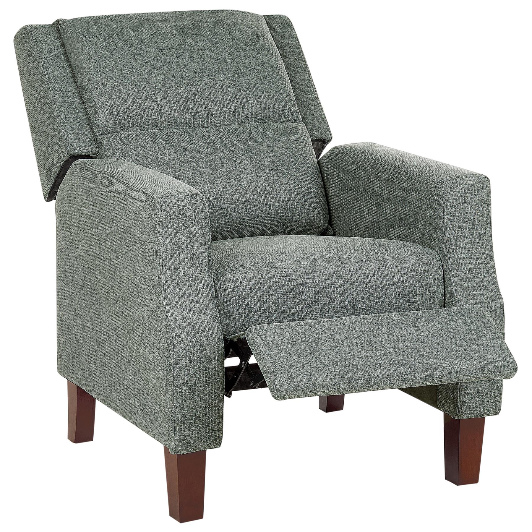 Beliani - EGERSUND - TV-fauteuil - Groen - Fluweel