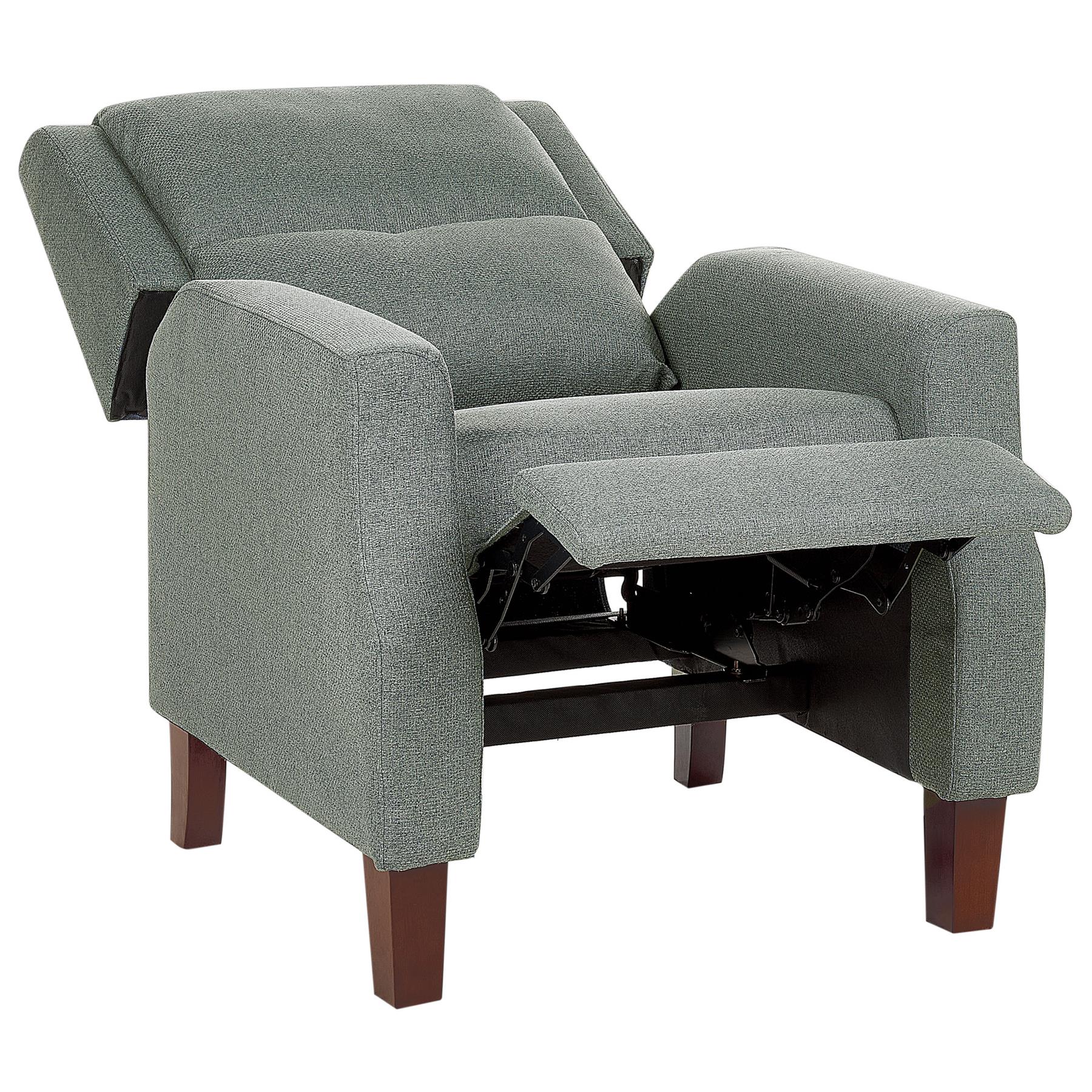 Beliani - EGERSUND - TV-fauteuil - Groen - Fluweel