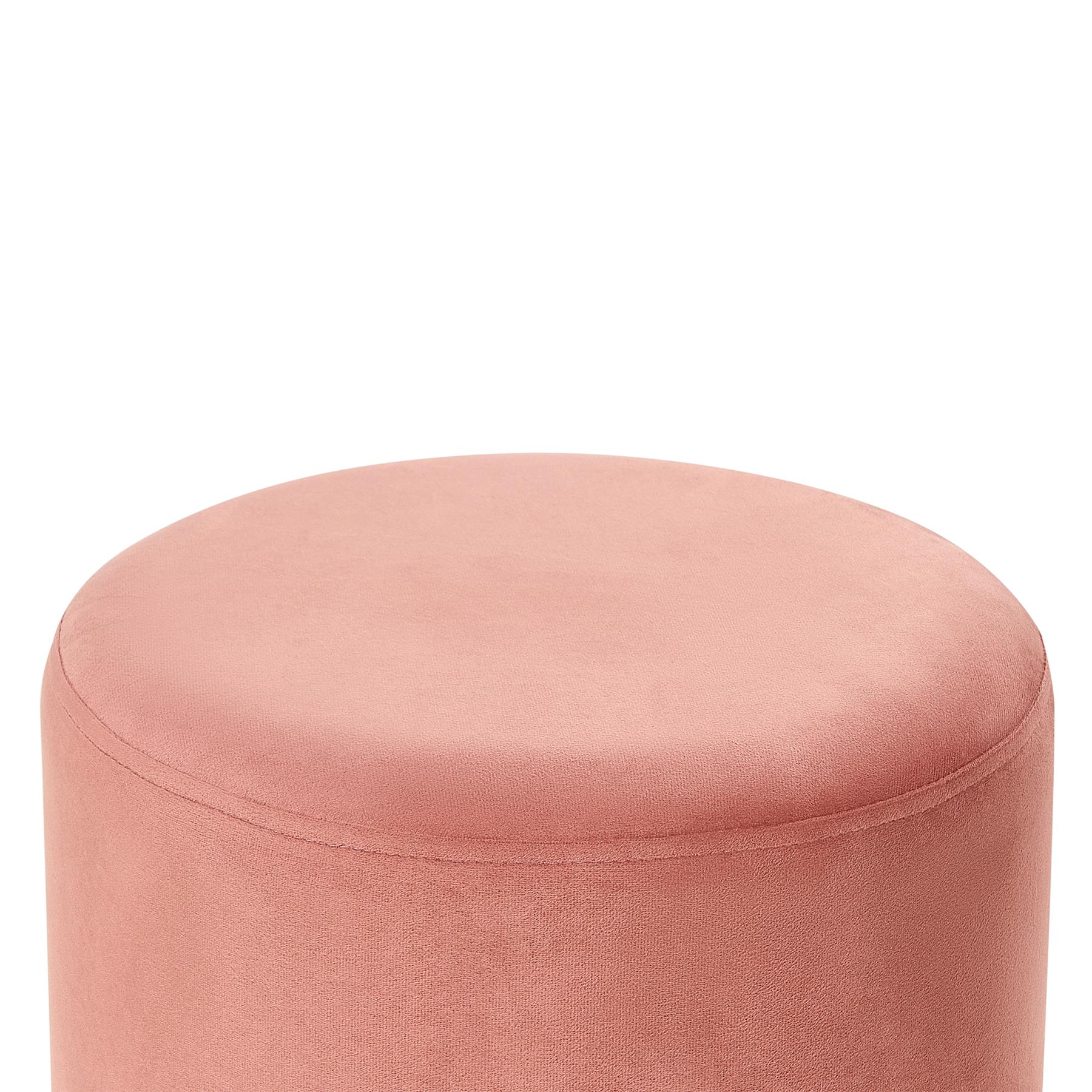Beliani - YANKTON - Poef - Roze - Fluweel