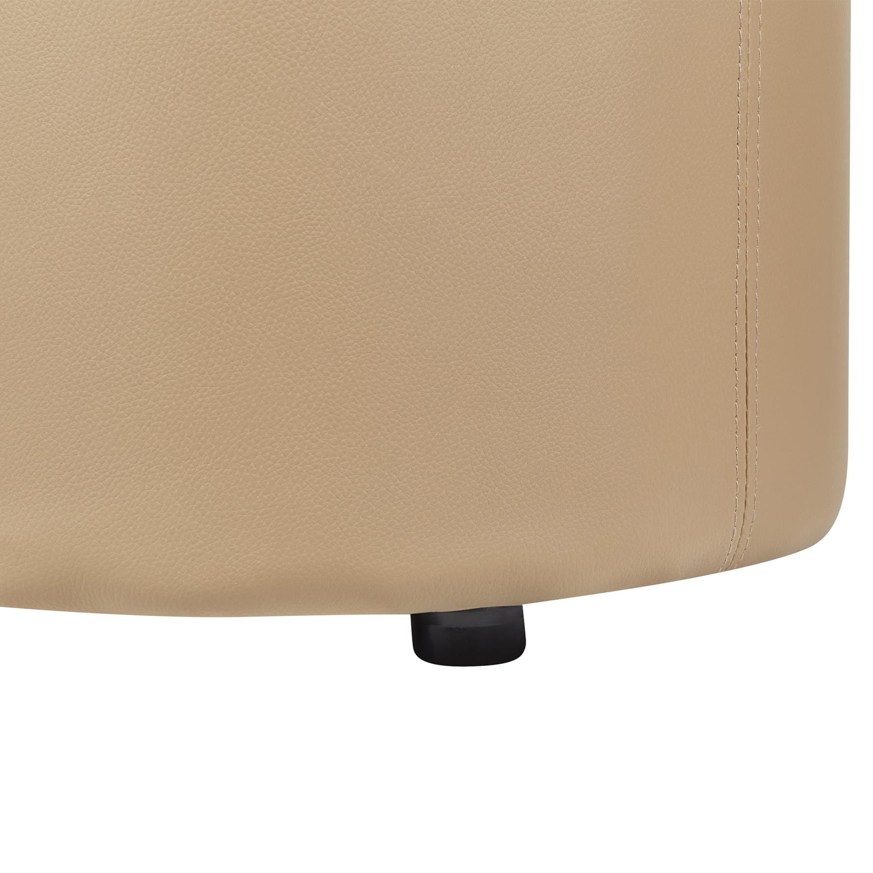 Beliani - MARYLAND - Poef - Beige - 38 cm - Kunstleer