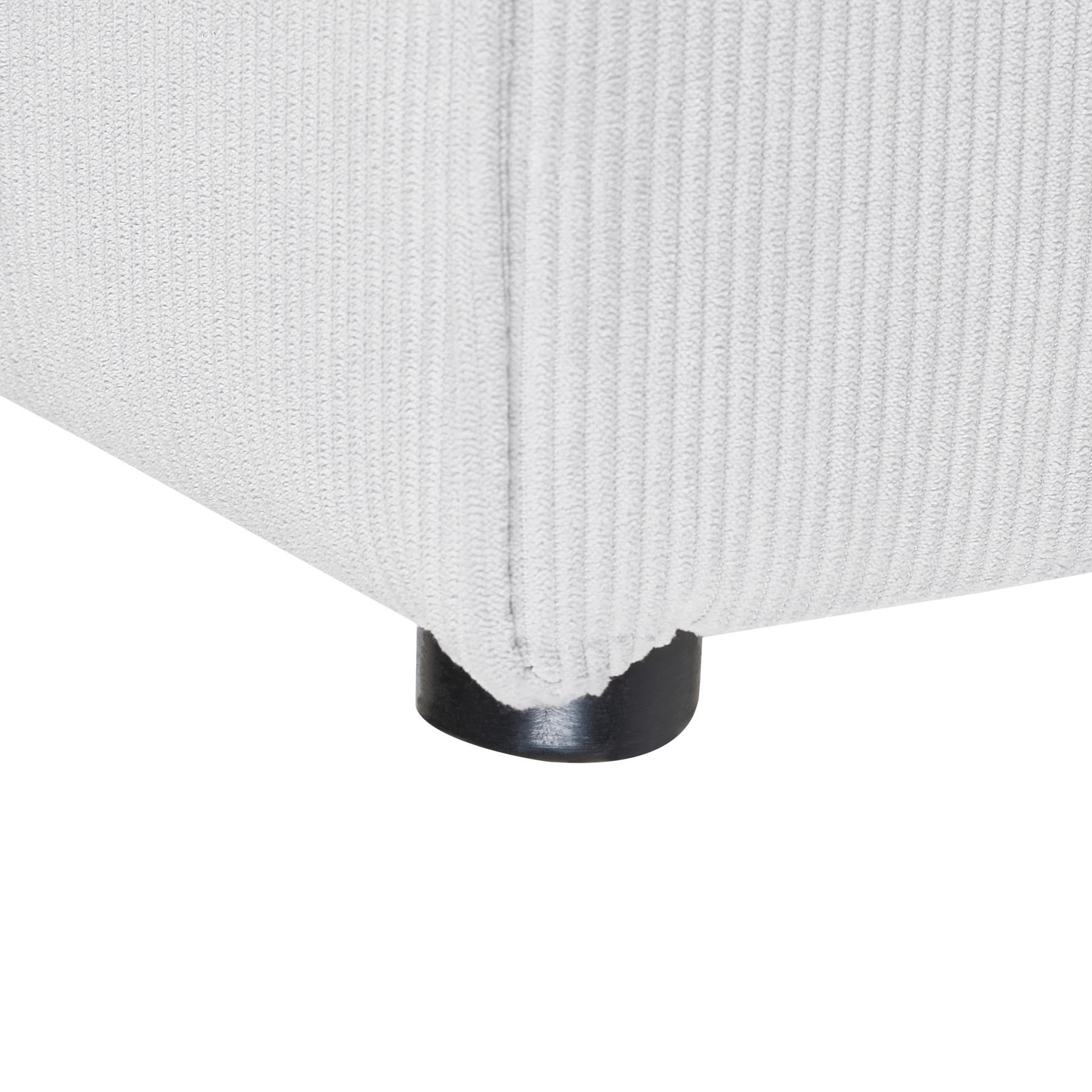 Beliani - LEMVIG - Ottomaan - Gebroken wit - Corduroy