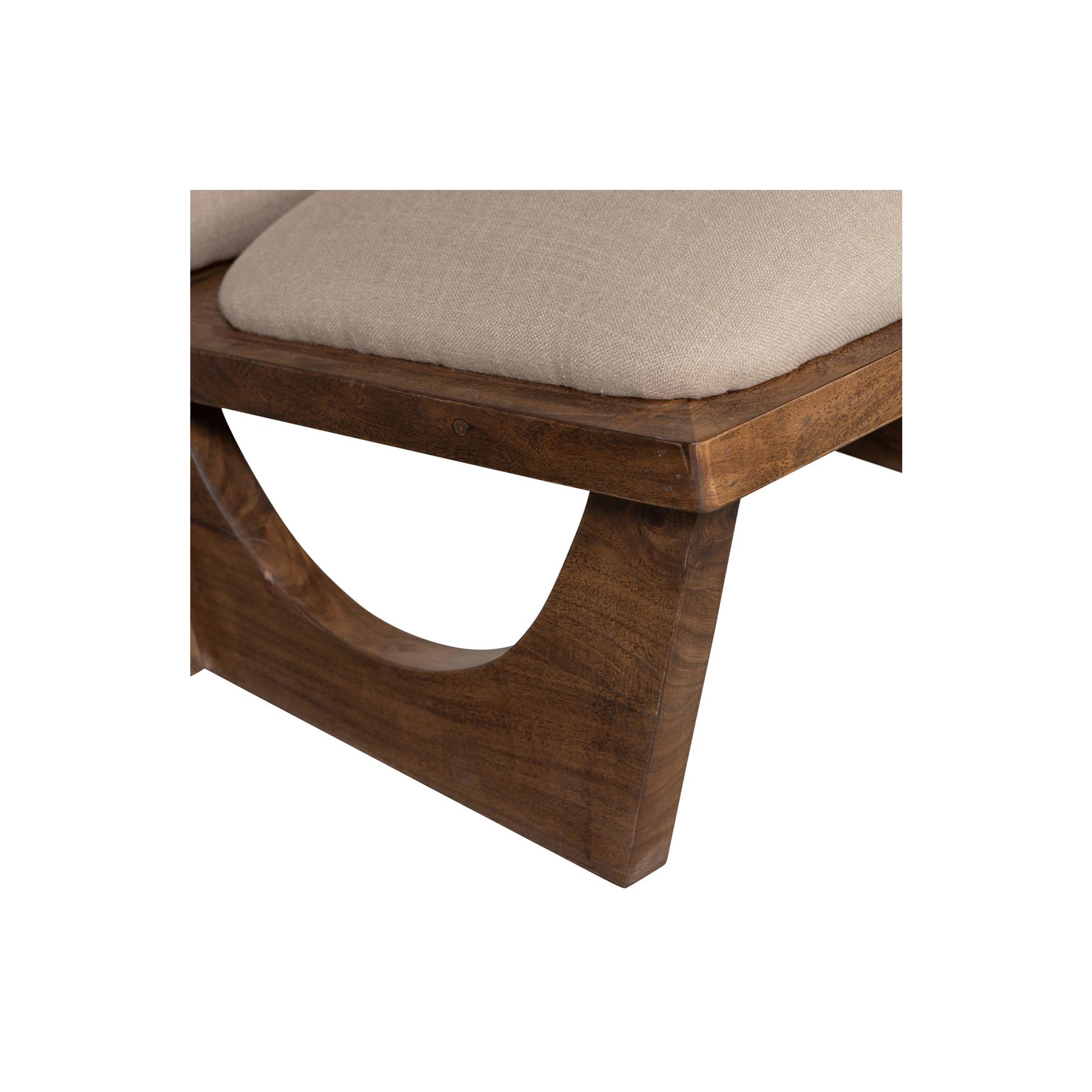 BePureHome Opulent Fauteuil - Bouclé|Hout - Naturel - 75x70x80