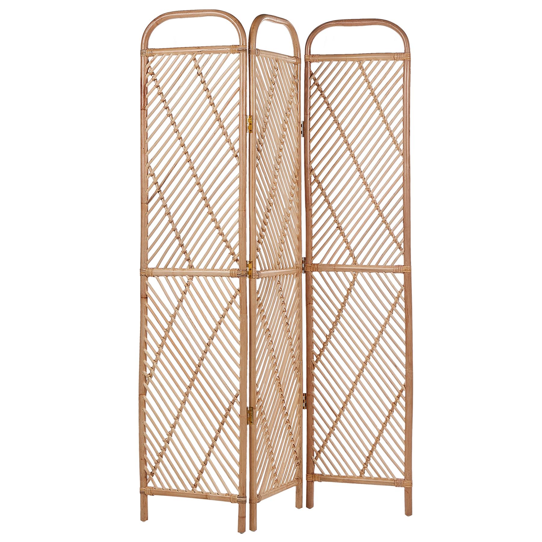 Beliani - COSENZA - Kamerscherm - Naturel - Rotan