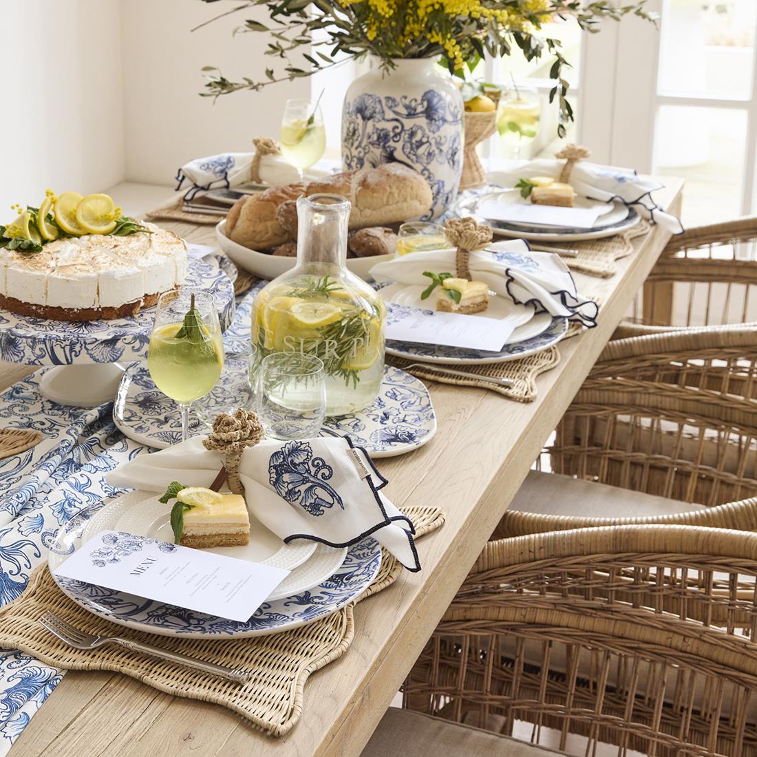 Riviera Maison Placemat Naturel - Benoa - rotan (LxBxH) 45x35x1