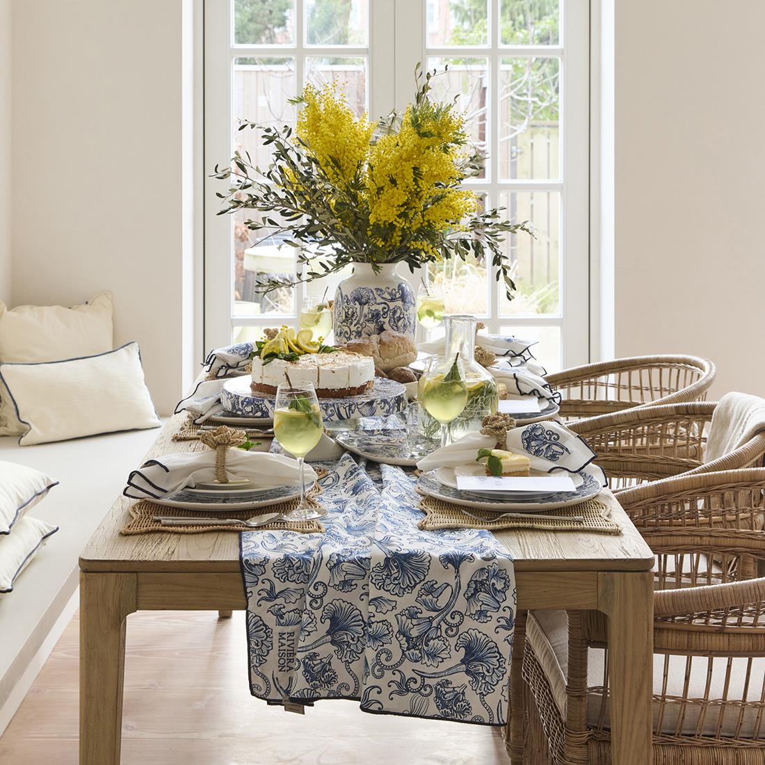 Riviera Maison Placemat Naturel - Benoa - rotan (LxBxH) 45x35x1