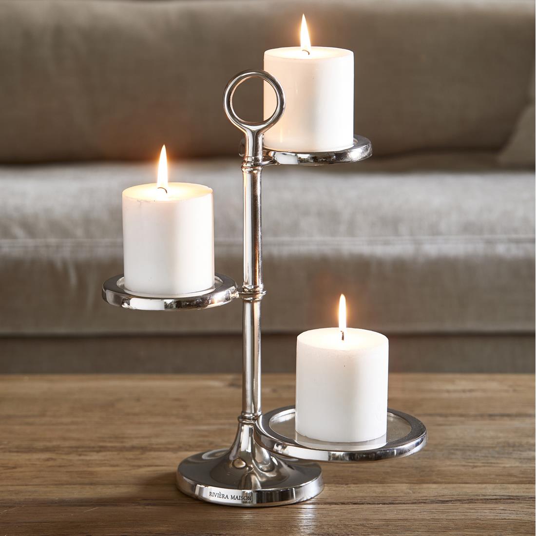 Riviera Maison Etagere Zilver - Imola - Aluminium, Glas