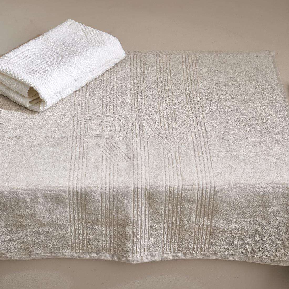Riviera Maison keukendoeken set Beige |Wit - RM Identity - Katoen