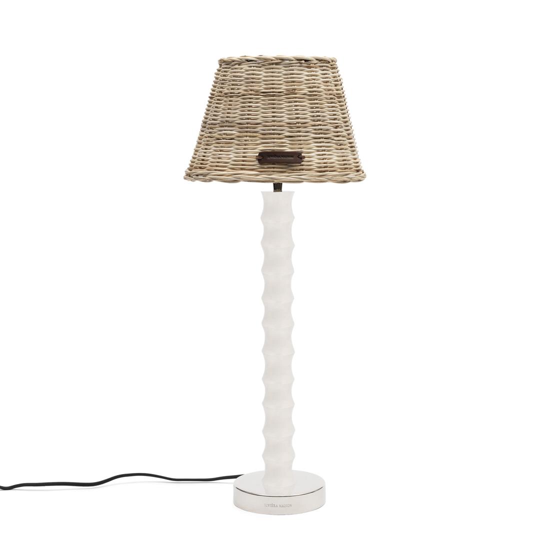 Riviera Maison Lampenkap klein Naturel - Naxos - rotan (ØxH) 24x18