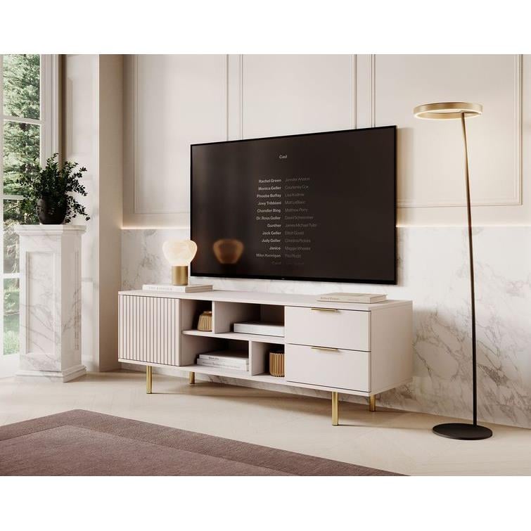 Meubella TV-Meubel Nicola - Beige - 150 cm