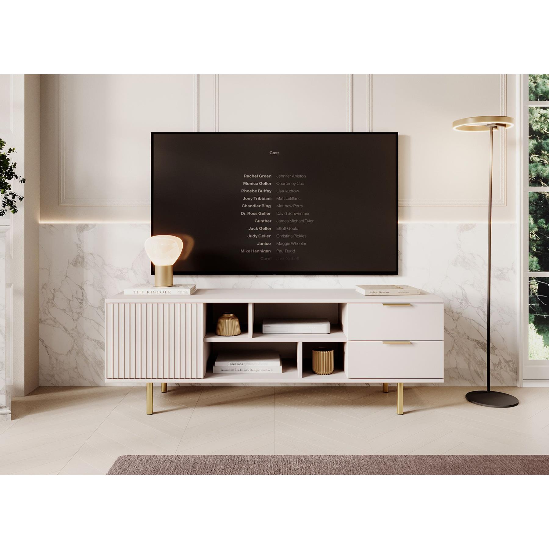 Meubella TV-Meubel Nicola - Beige - 150 cm