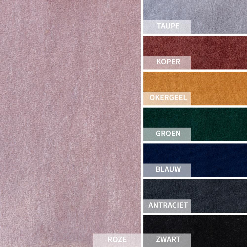 Bronx71 Velvet barkruk Toby roze 71 cm