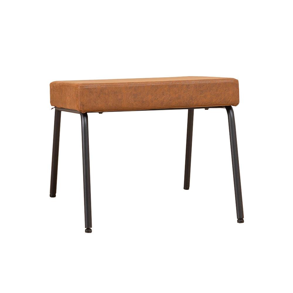 Bronx71 Hocker Espen cognac eco-leer
