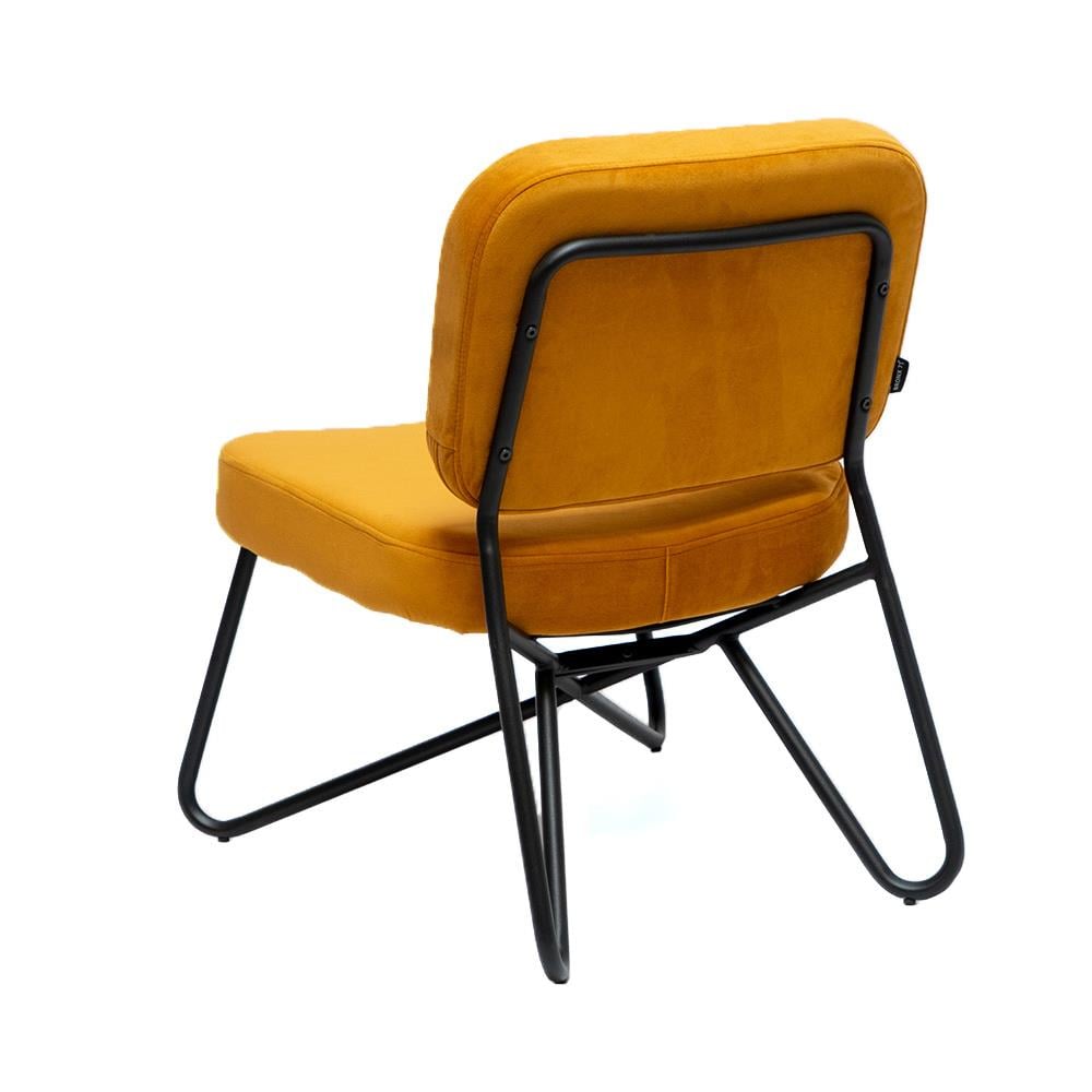 Bronx71 Velvet fauteuil Julia okergeel