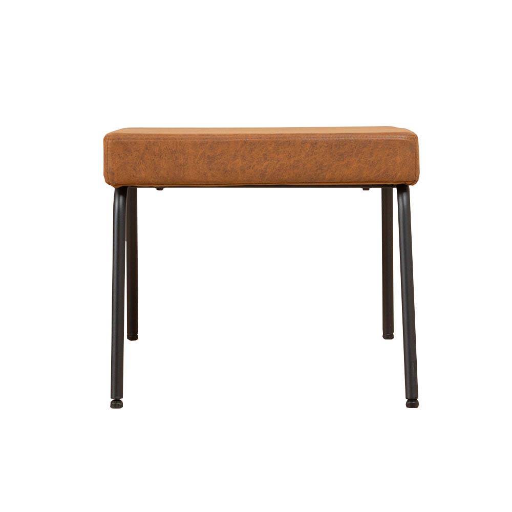 Bronx71 Hocker Espen cognac eco-leer