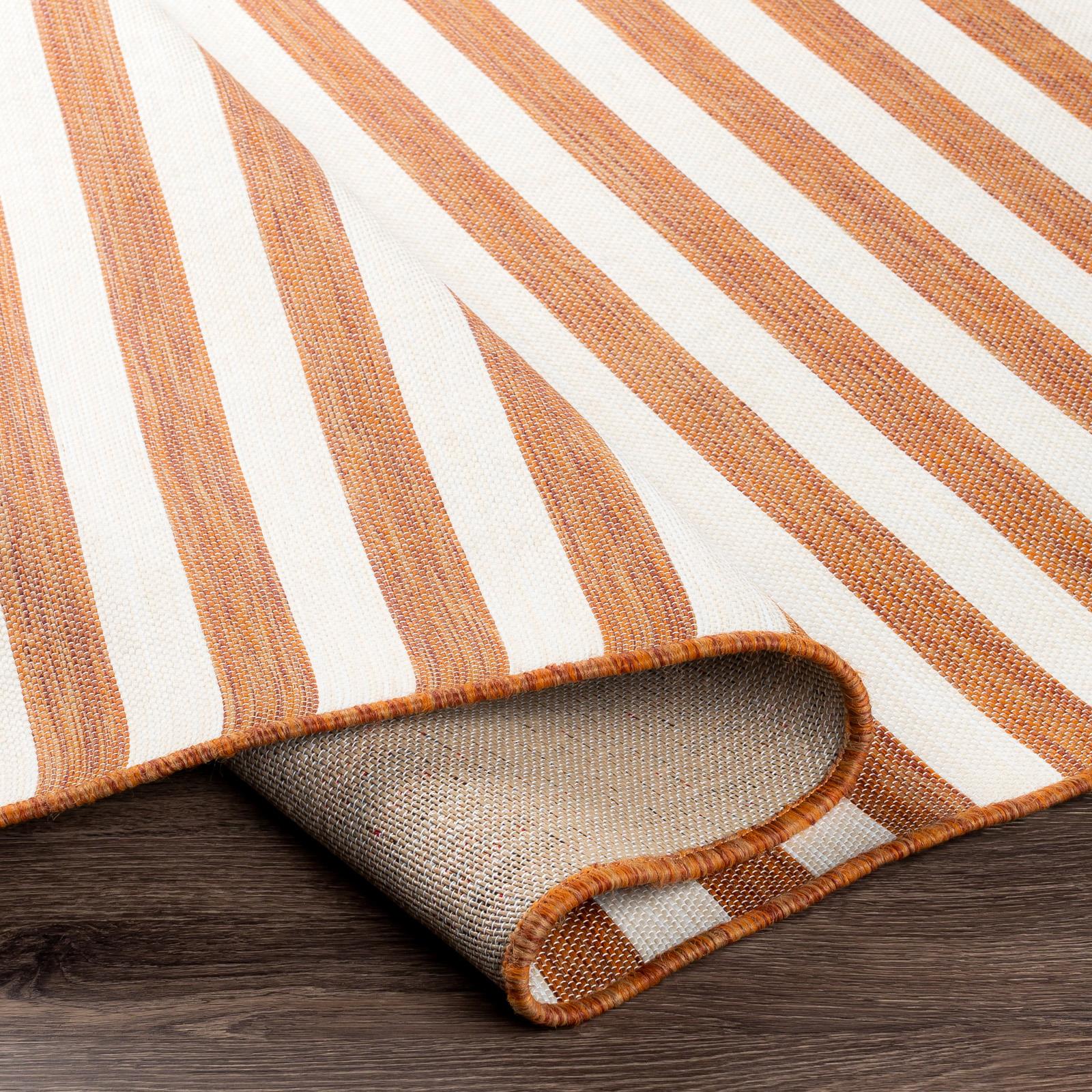 by fonQ Breezy Vloerkleed 200 x 275 cm - Steenrood/Ivoor