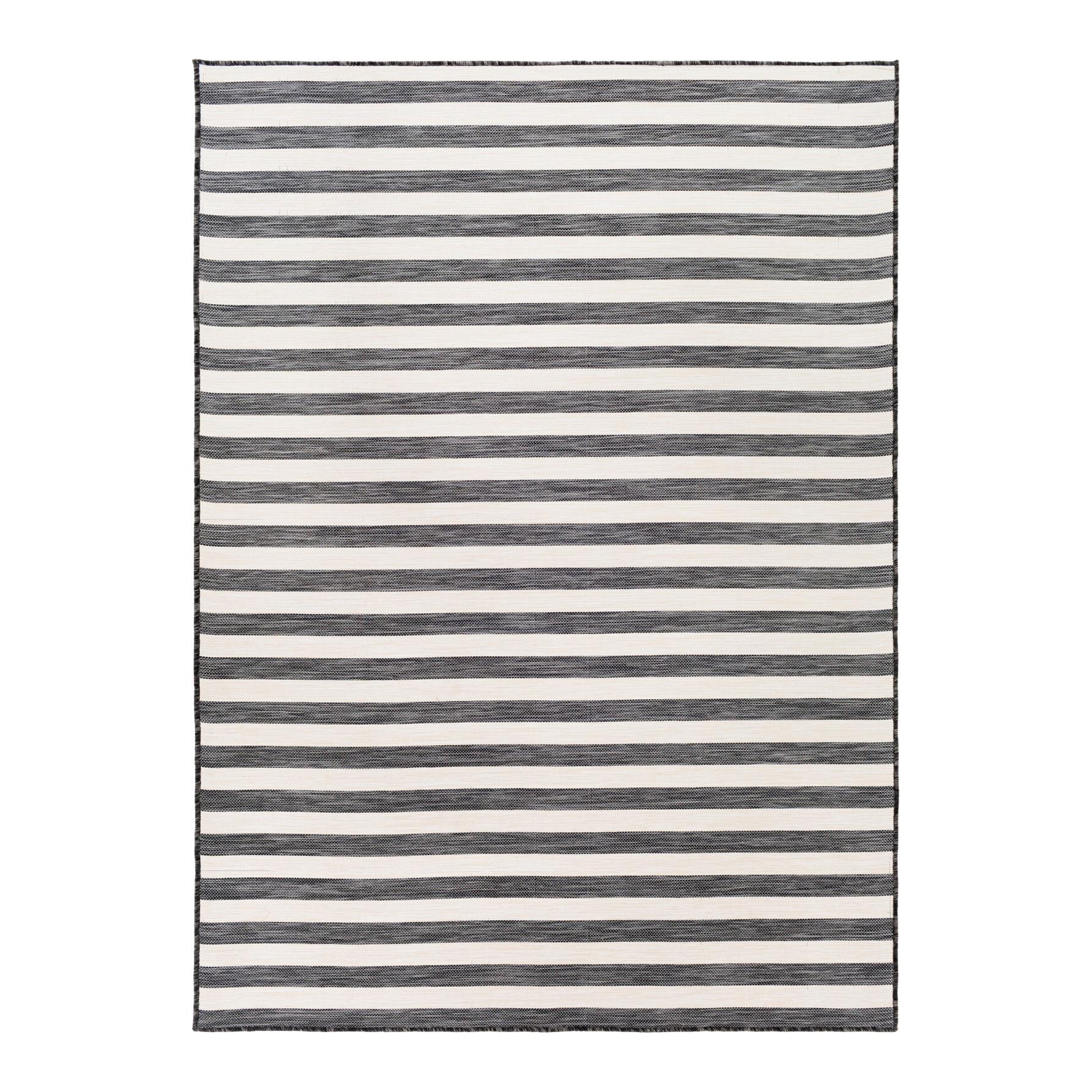 by fonQ Breezy Vloerkleed 200 x 275 cm - Zwart/Ivoor