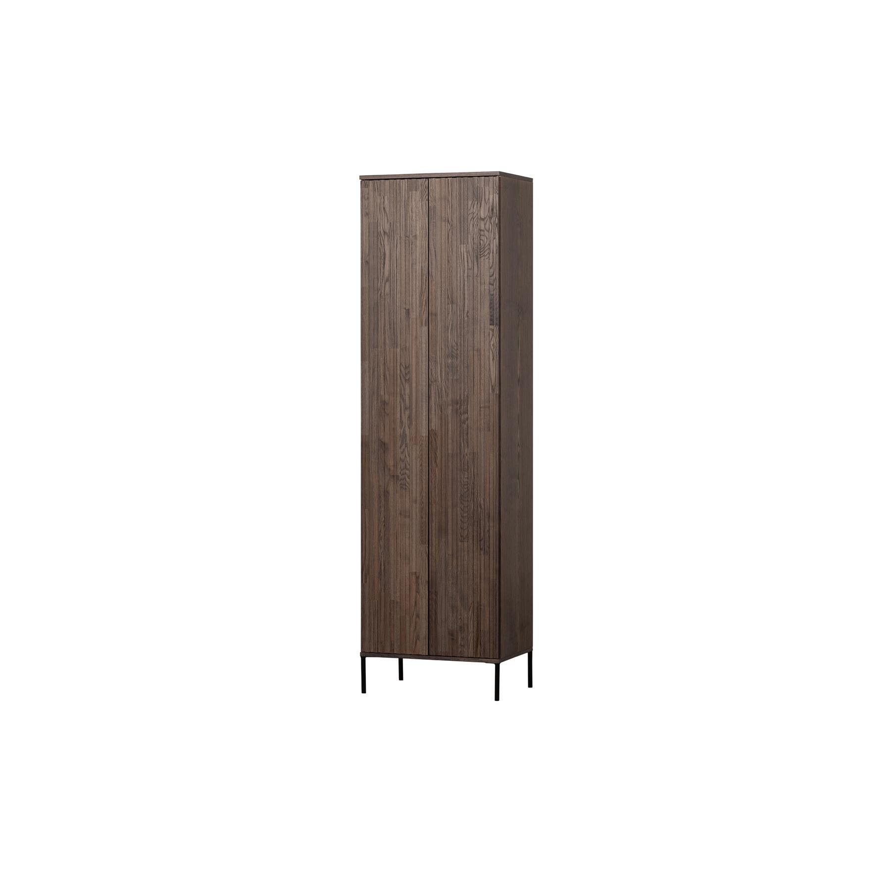 WOOOD Exclusive New Gravure Hoge Opbergkast B 60 cm - Essen - Espresso 