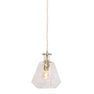 Mexlite Grazio glass hanglamp – E27 (grote fitting) – messing