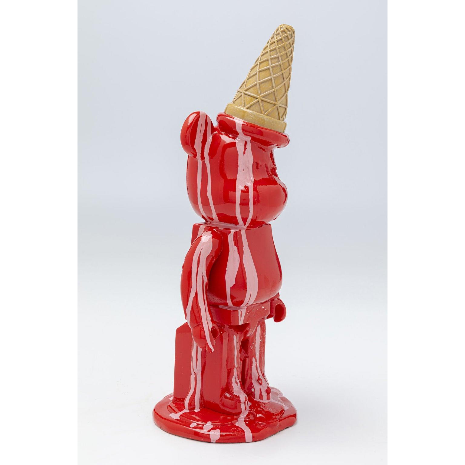 Kare Decofiguur Gelato Bear Red 40cm