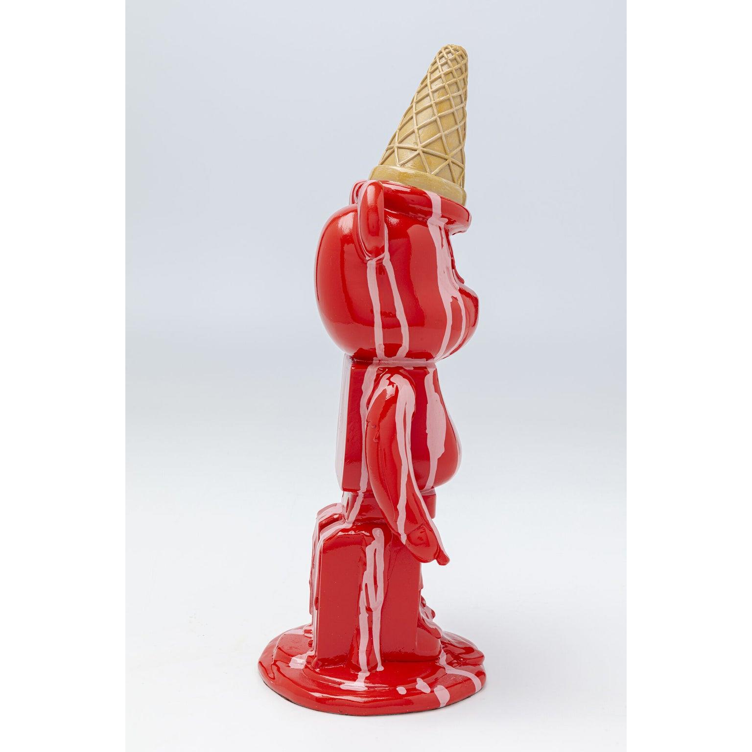 Kare Decofiguur Gelato Bear Red 40cm