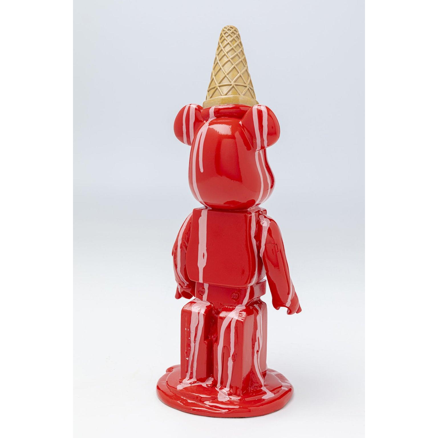 Kare Decofiguur Gelato Bear Red 40cm