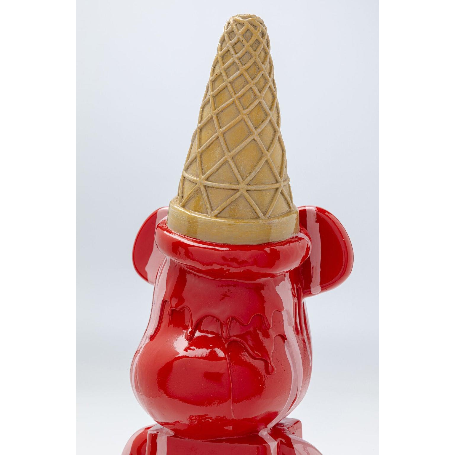 Kare Decofiguur Gelato Bear Red 40cm