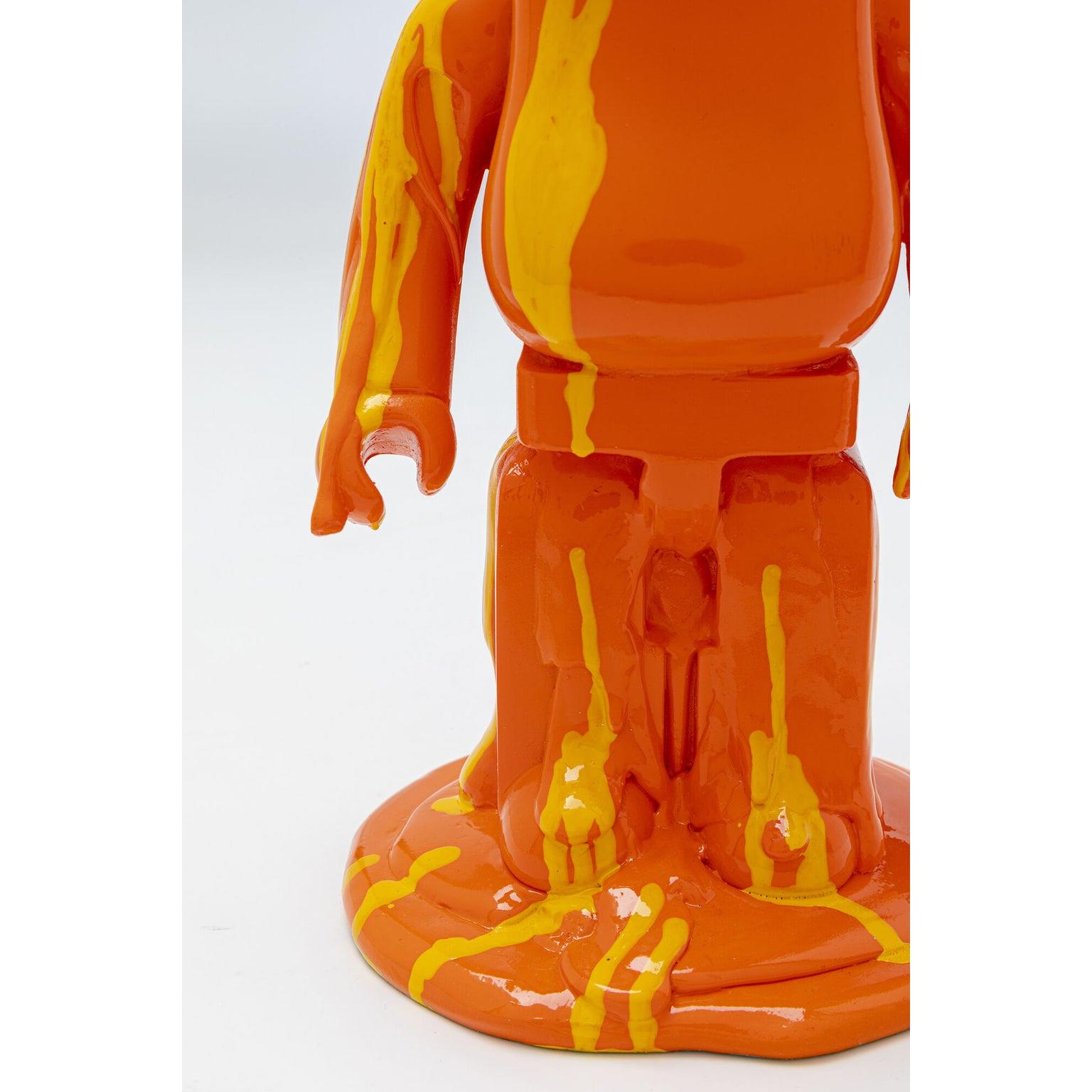 Kare Decofiguur Gelato Bear Orange 40cm