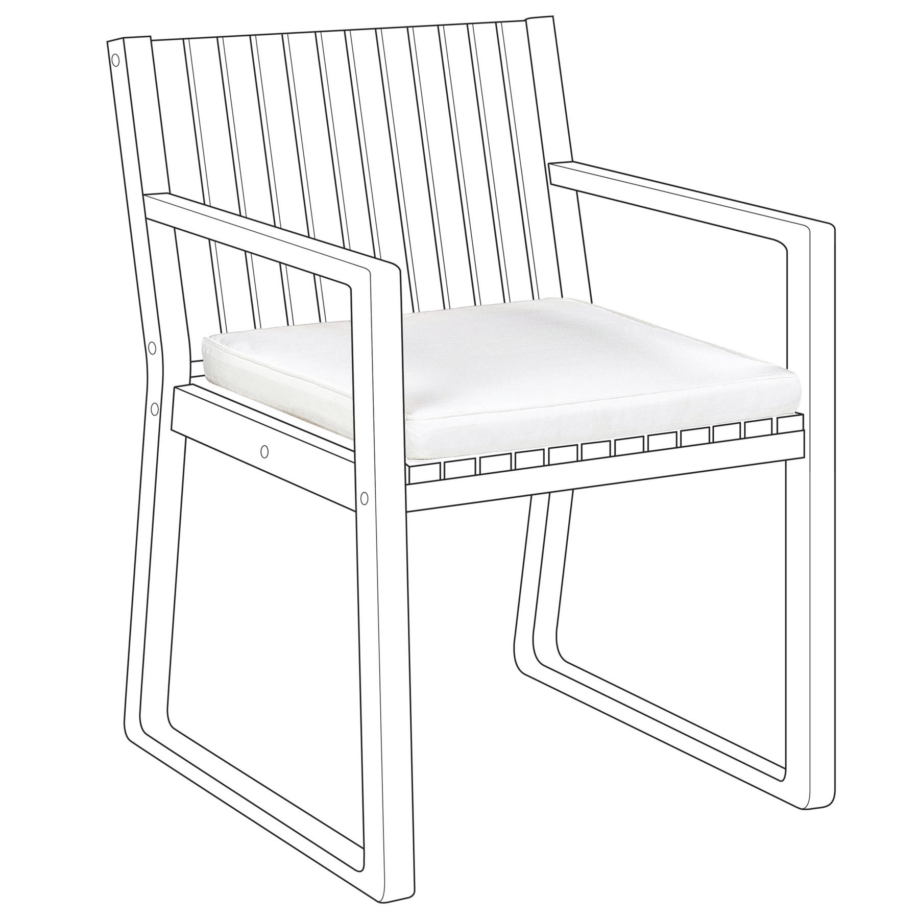 Beliani - SASSARI - Tuinkussen - Wit - 46 x 46 cm - Polyester