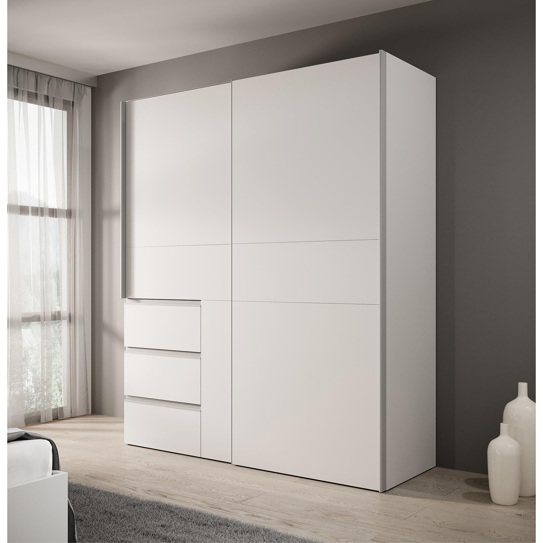 Meubella Kledingkast Walter - Wit - 170 cm
