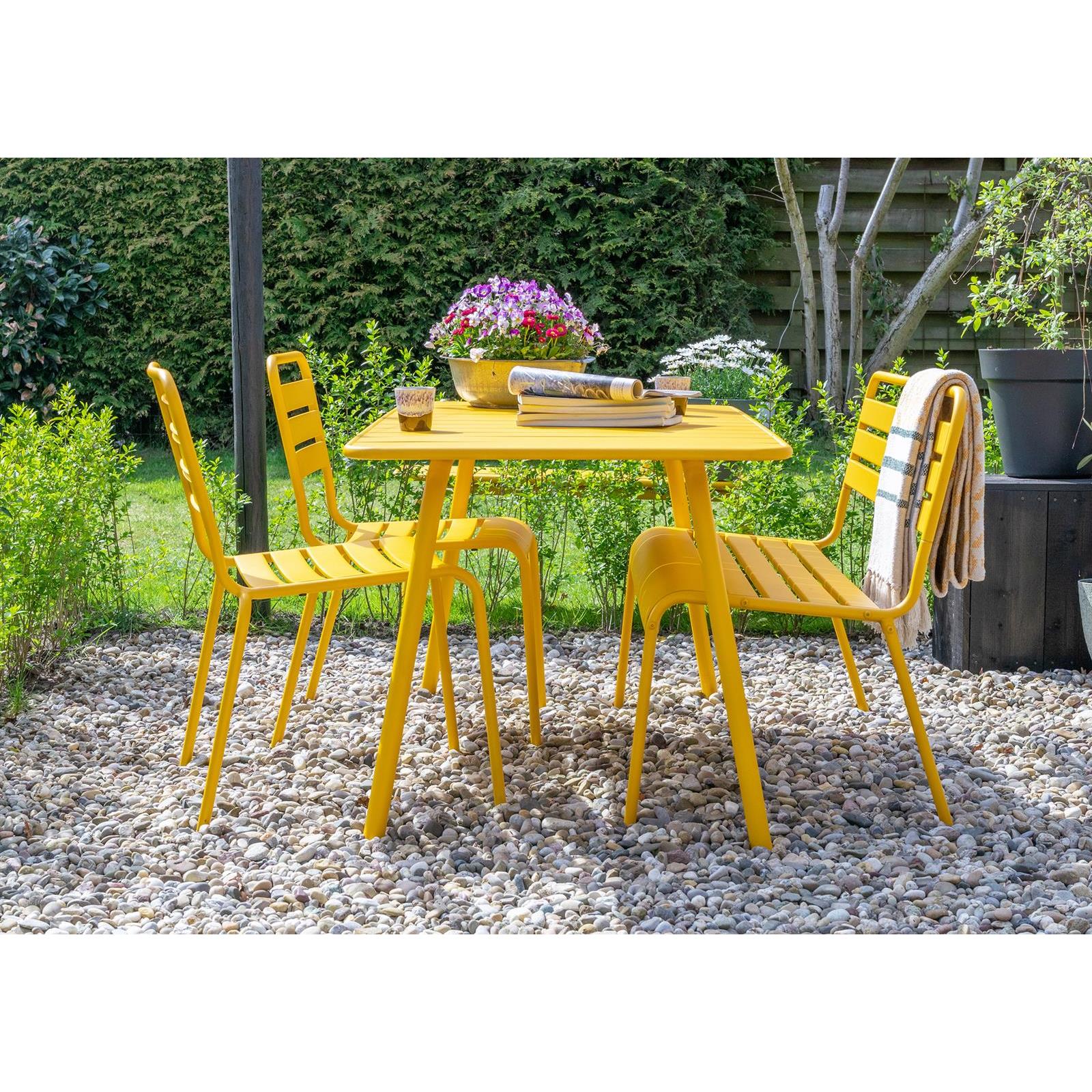 MaximaVida Metalen tuinset Max okergeel 150 cm