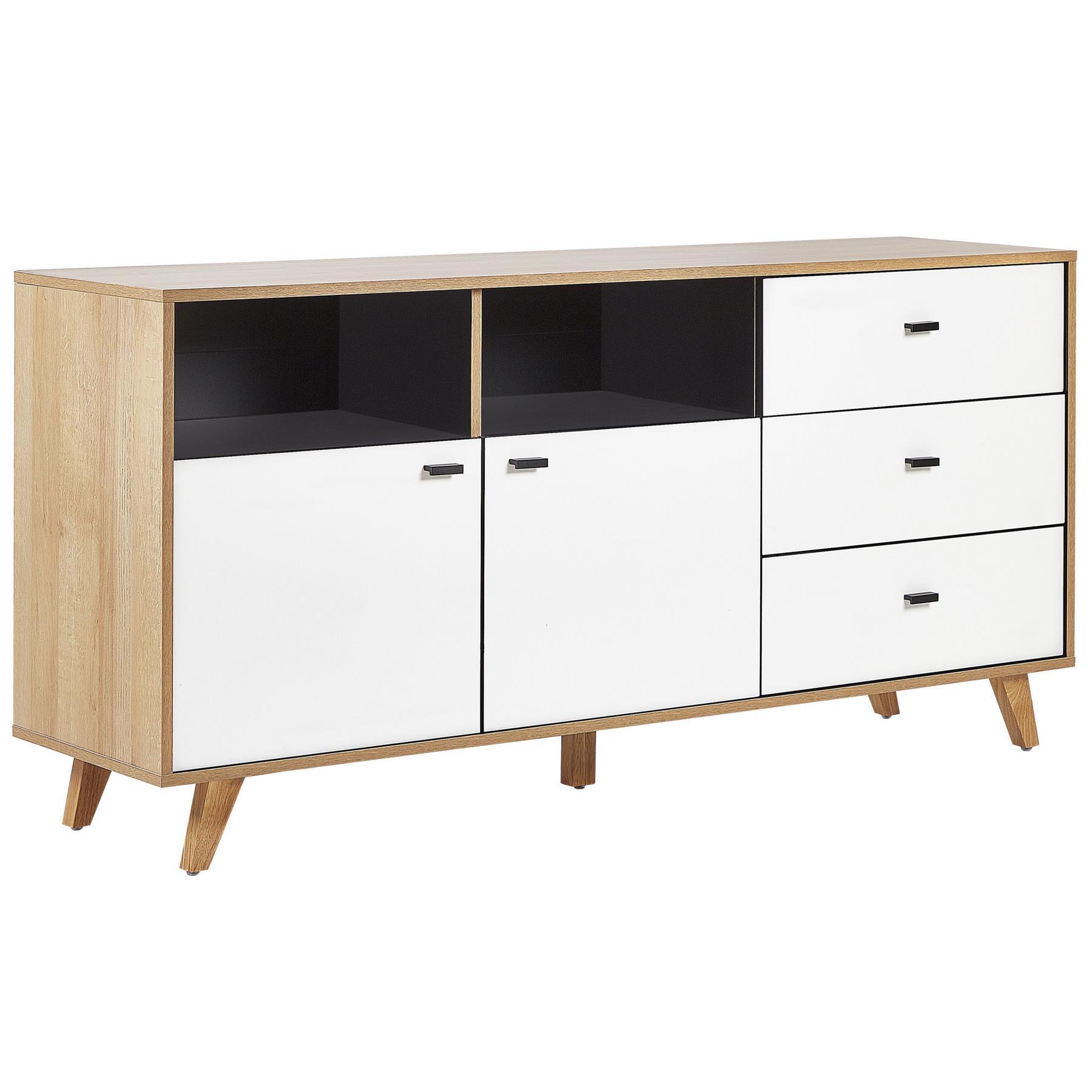 Beliani - ILION - Sideboard - Lichte houtkleur - Vezelplaat