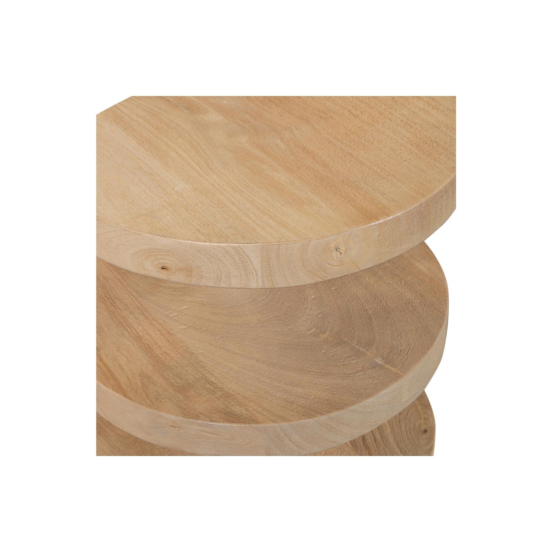 WOOOD Darran Bijzettafel - Mangohout - Naturel - 42x36x36