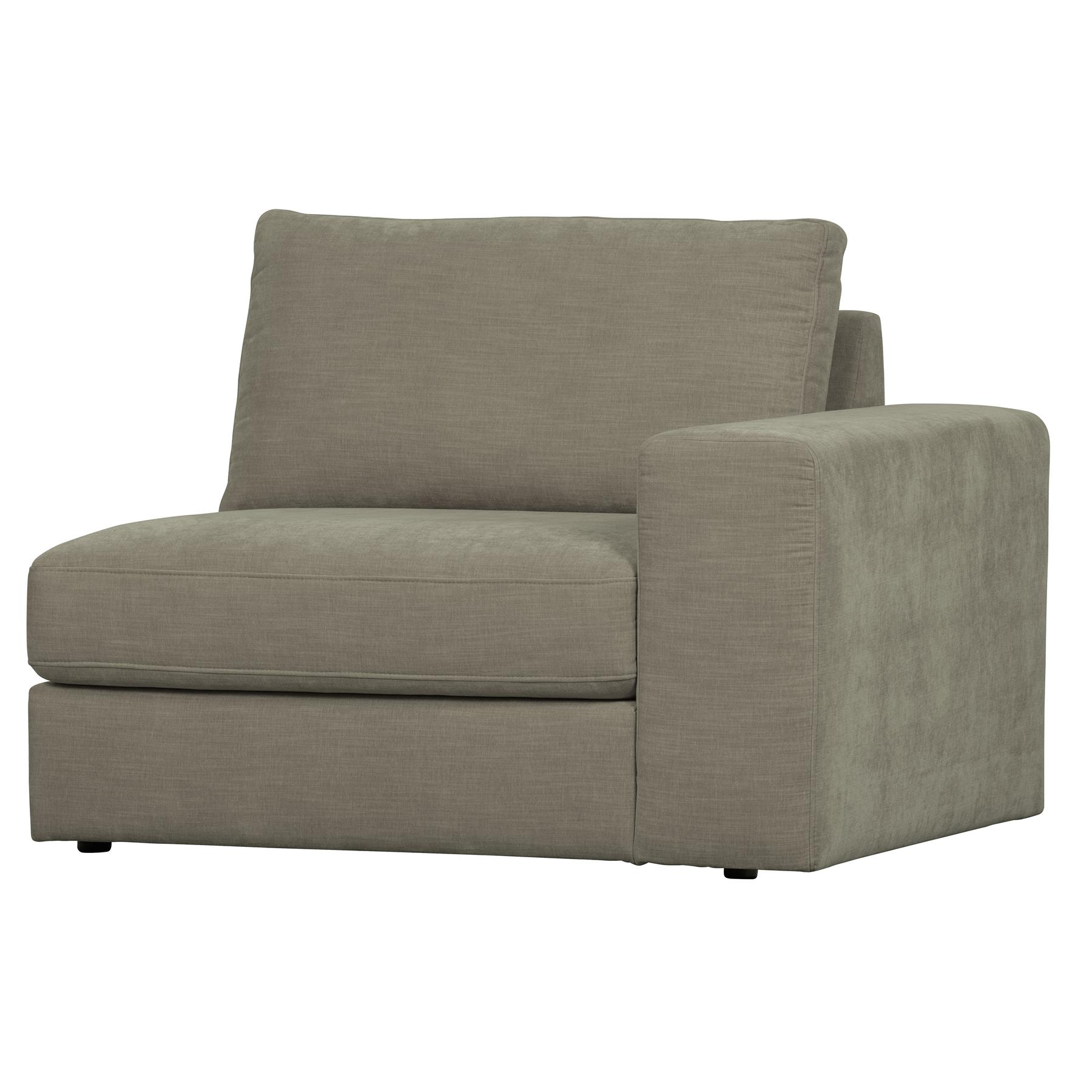 vtwonen Family 1-Zits Bank Element Arm Rechts - Grijs - 85x115x98