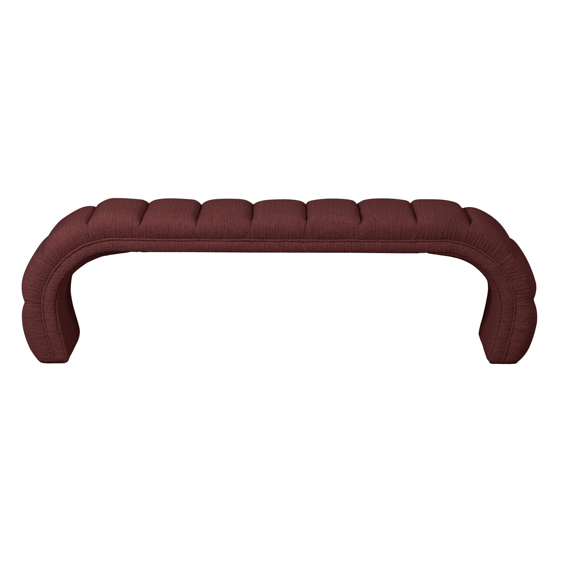 BePureHome Traffic Bankje - Polyester - Burgundy - 47x160x47