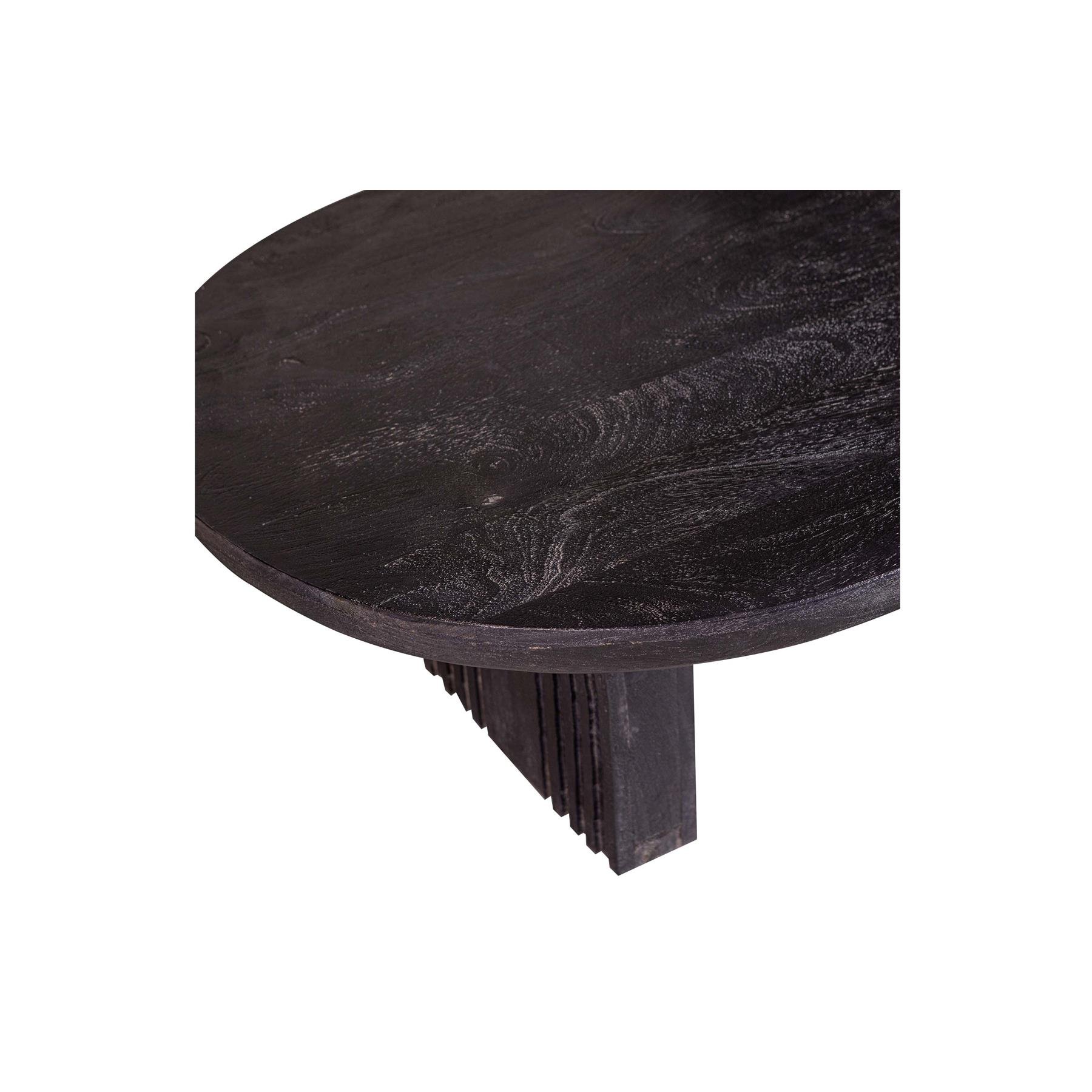 WOOOD Steppe Salontafel - Mango Hout - Zwart - 38x110x72