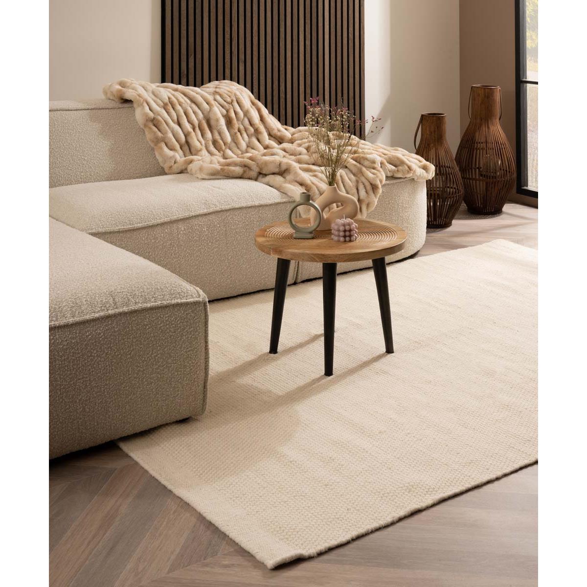 Nordic Weavers Wollen vloerkleed - Ulstein wit - 240x340 cm