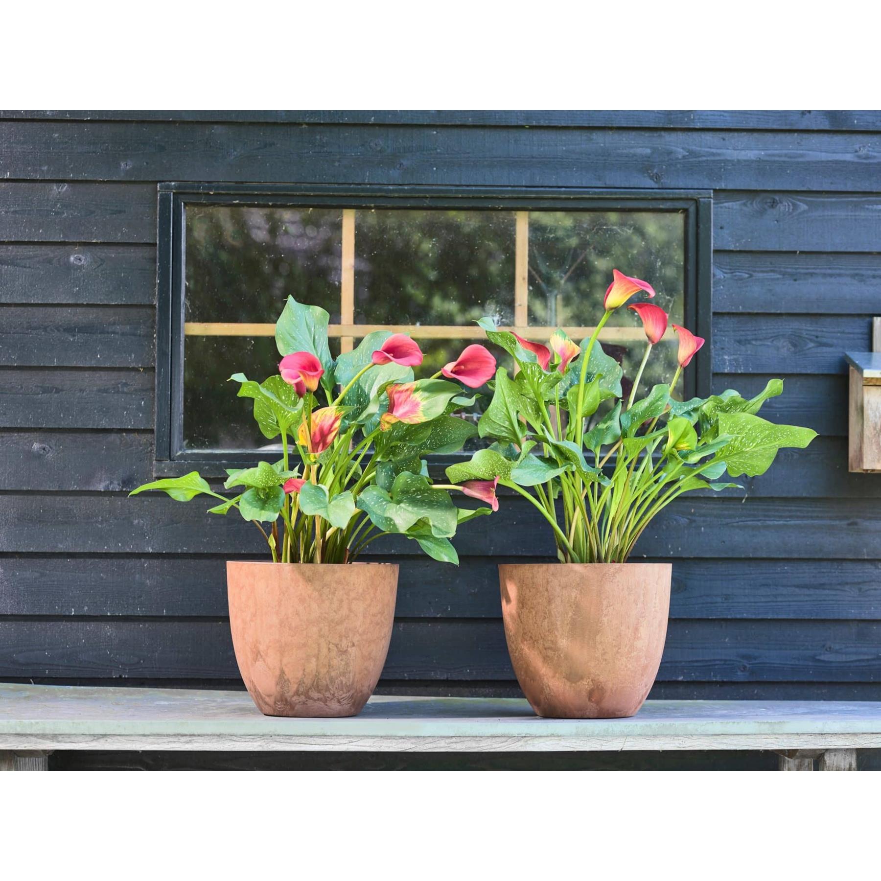 Artstone Bloempot Bola - 45x38 - Zwart