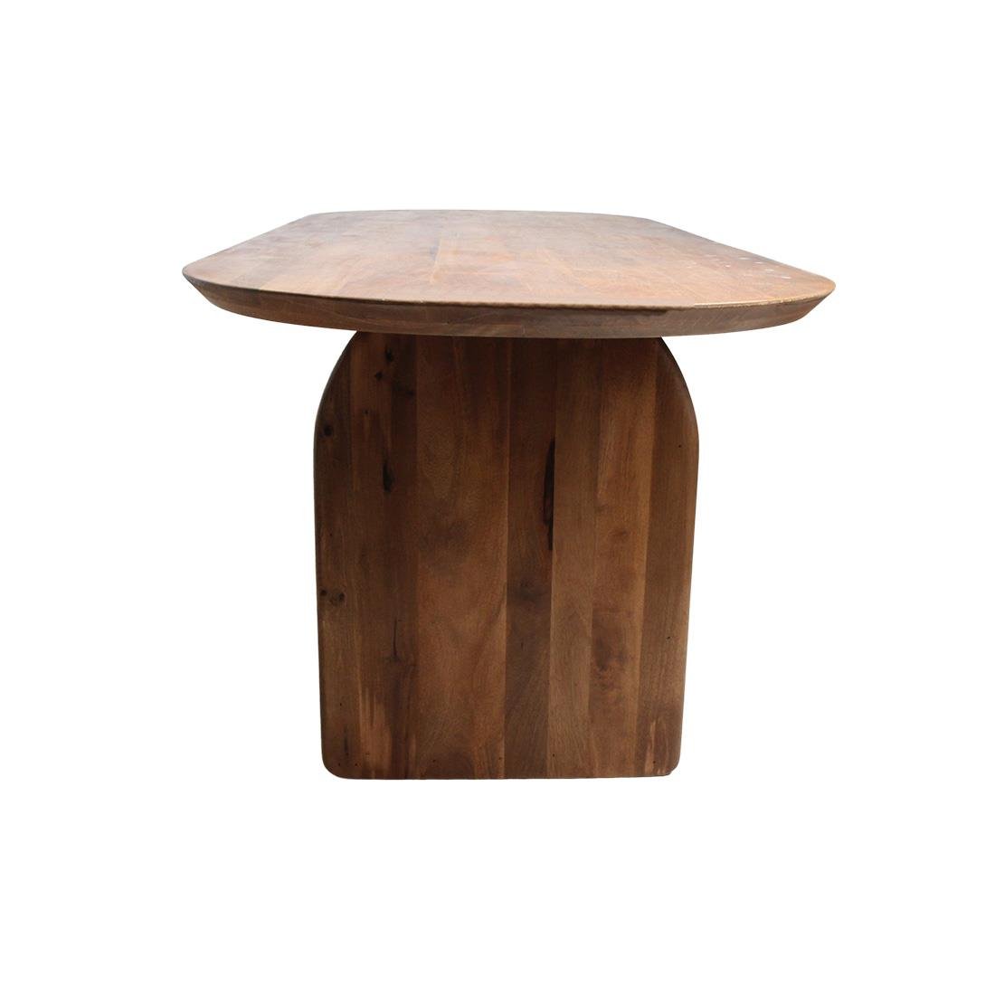 Raw Materials Bullnose eettafel mix onderstel bruin 180 cm