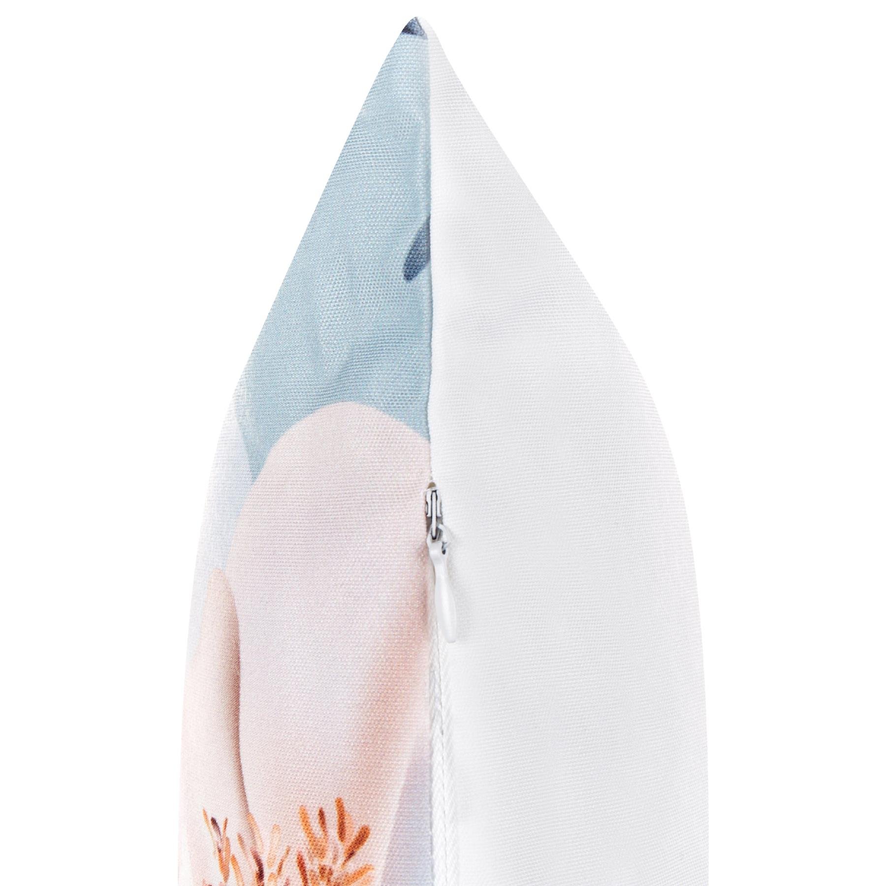 Beliani-APRICALE-Tuinkussen set van 2-Blauw-40 x 60 cm-Polyester