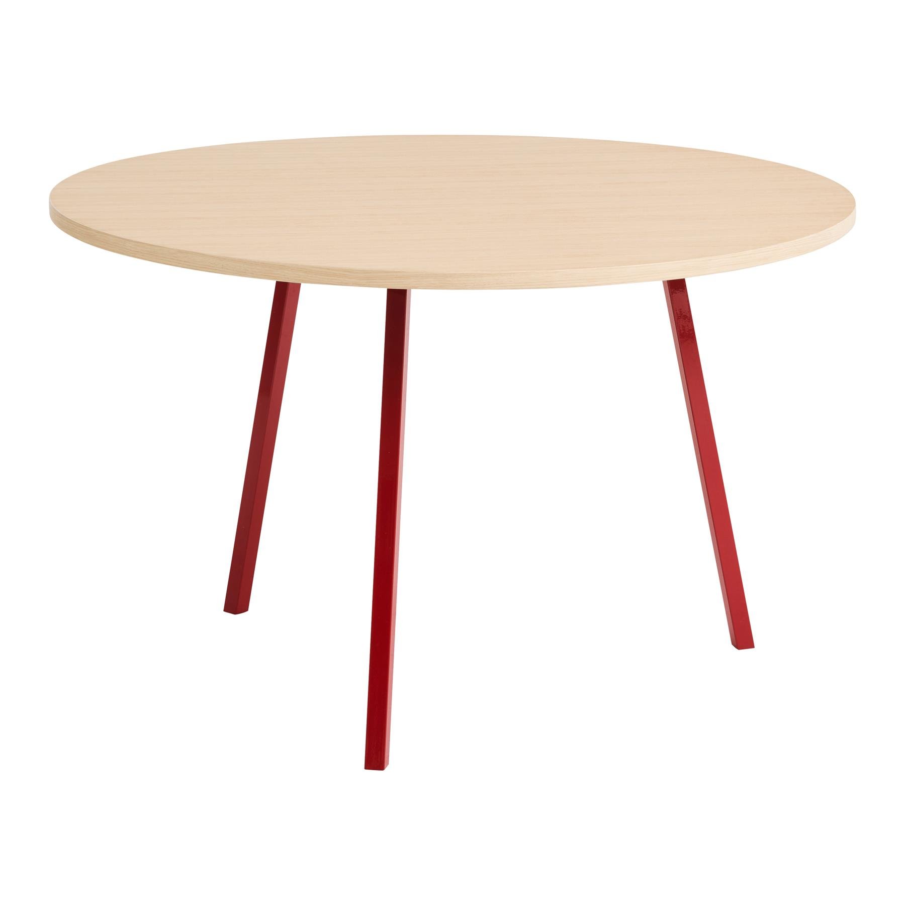 HAY Loop Stand Eettafel Ø 120 cm - Maroon Red