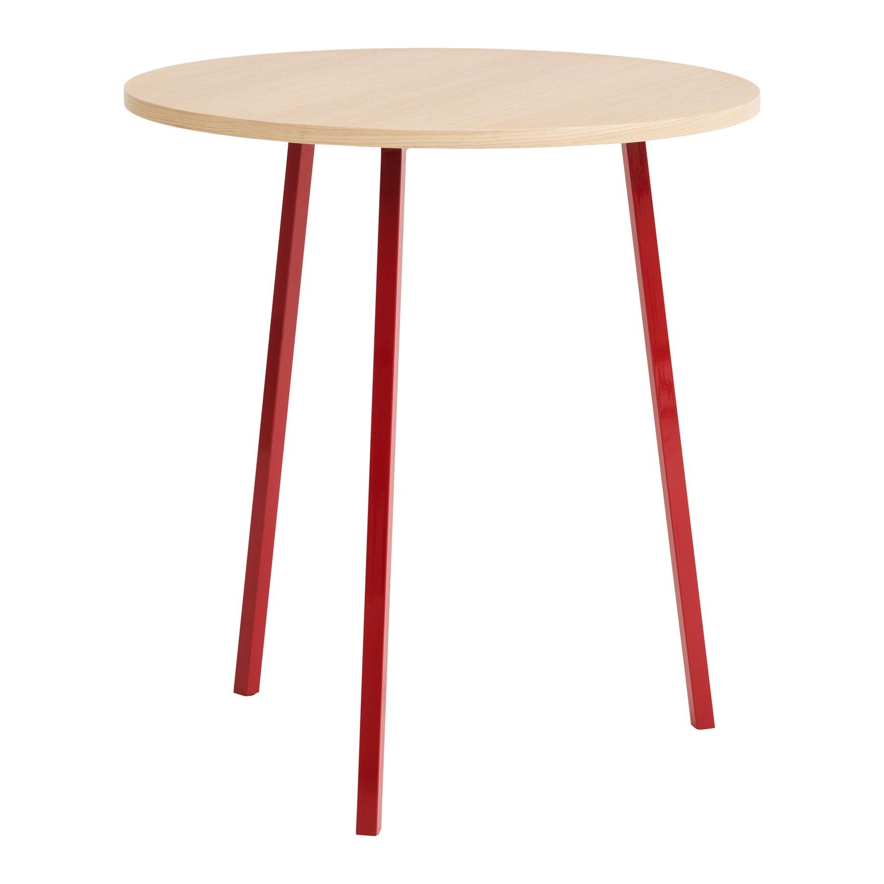 HAY Loop Stand Eettafel Ø 90  cm - Maroon Red