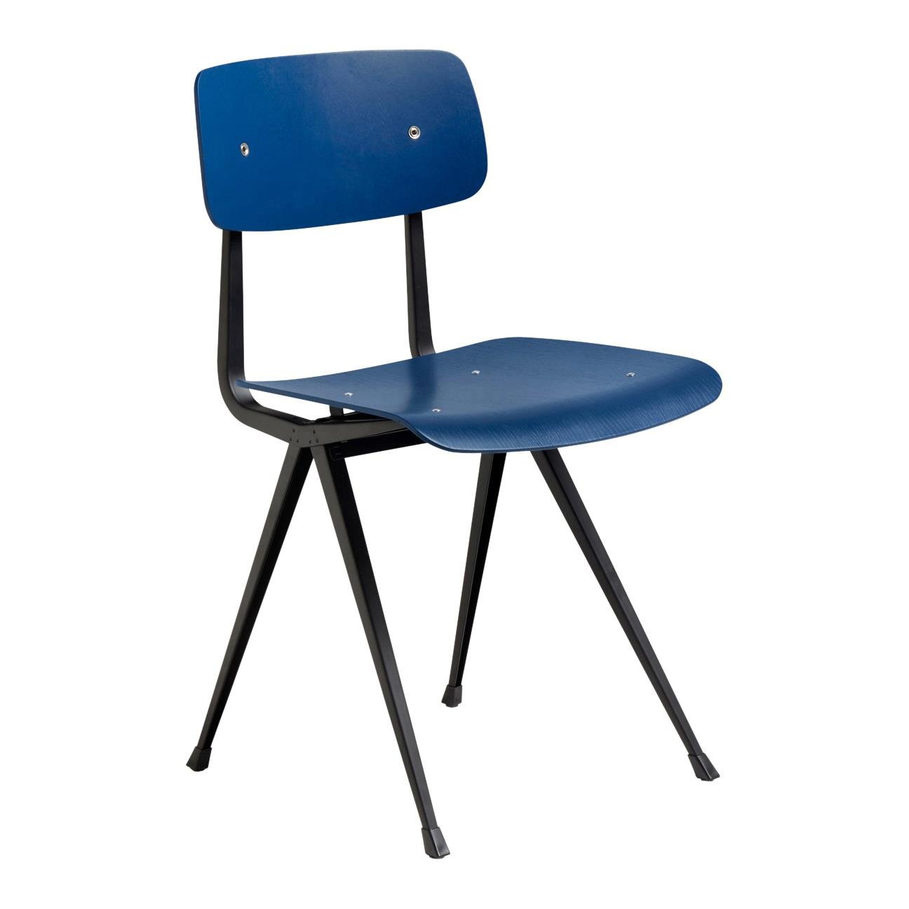 HAY Result Eetkamerstoel - Black - Dark Blue 