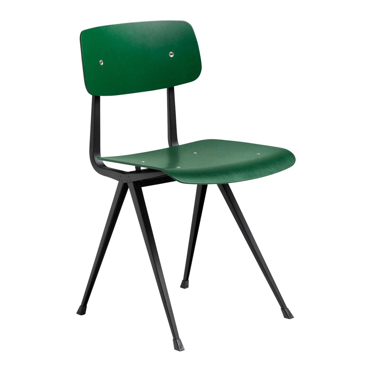 HAY Result Eetkamerstoel - Black - Forest Green